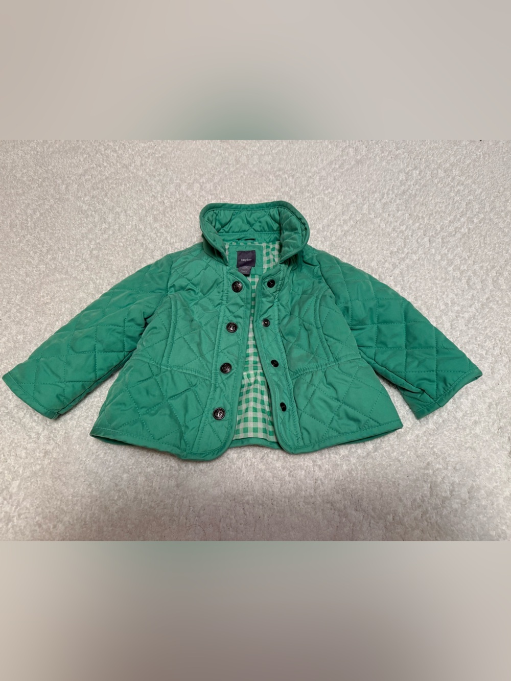 GAP Quilted Green Puffer Jacket for Kids